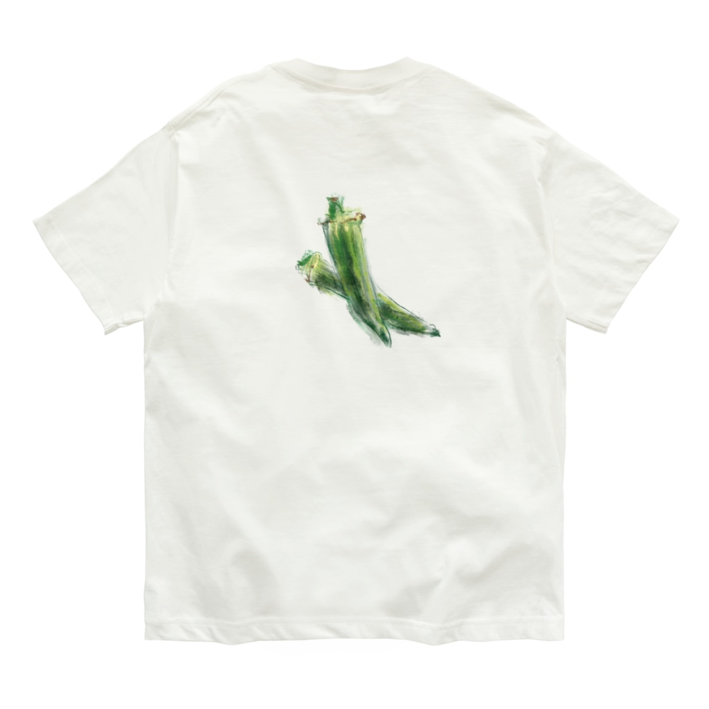 akane_art（茜音工房）のベジタブルT（オクラ） Organic Cotton T-Shirt