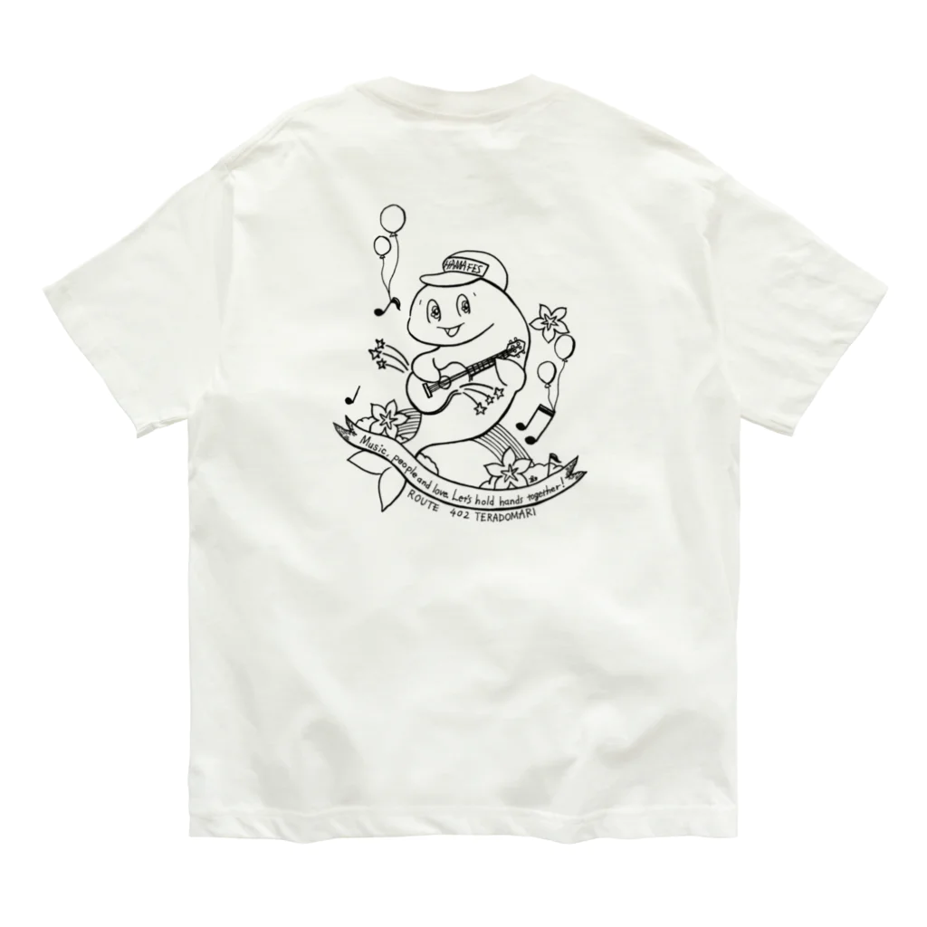 774／nanashiのHAMA FESコラボくじらちゃん オーガニックコットンTシャツ