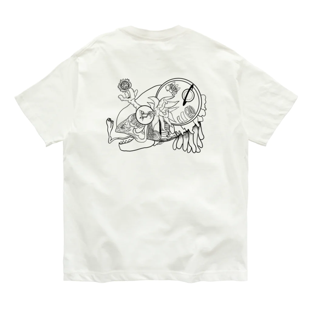 @rioriの#illustaki　Ohラve宇宙 オーガニックコットンTシャツ