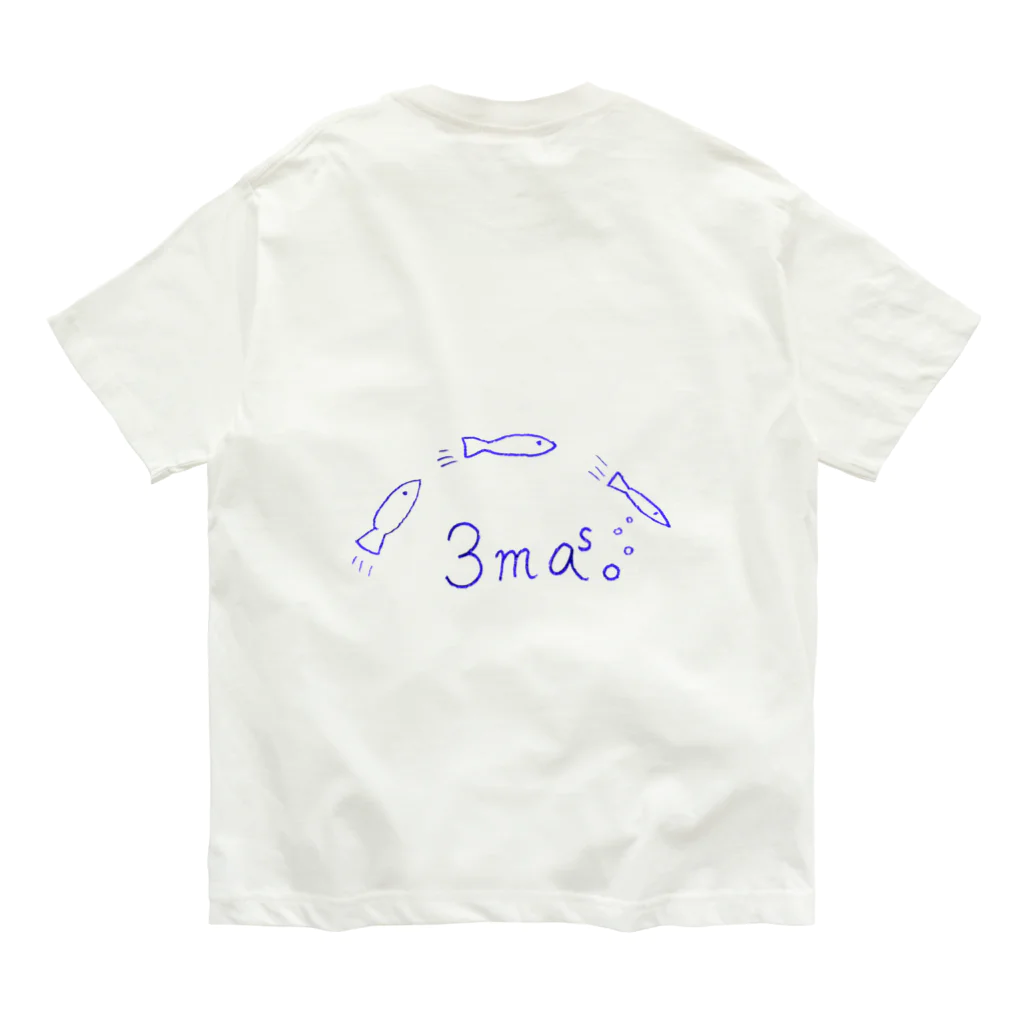 祇猫クロのさんまのコラボ Organic Cotton T-Shirt