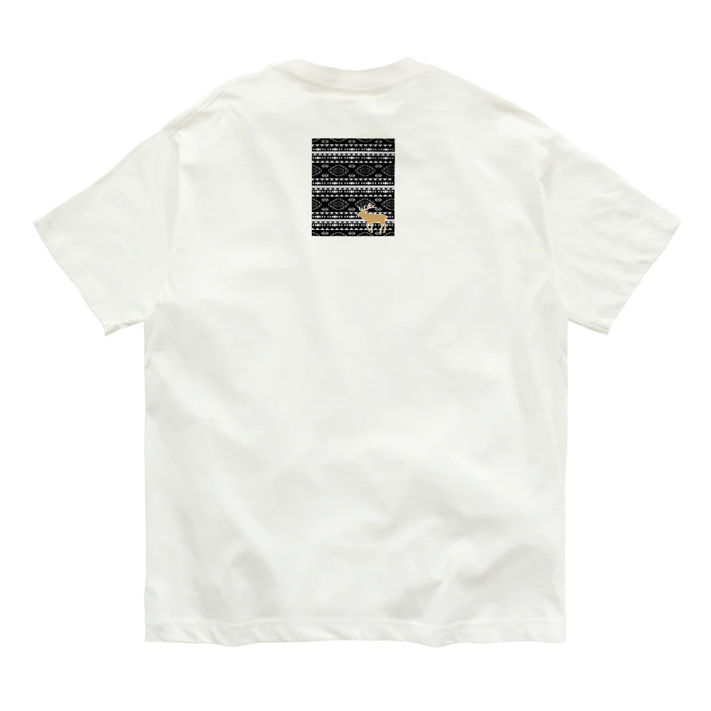 キャンプグッズ【tゑnt by leaf】のエゾシカオルテガ・キャンプグッズ Organic Cotton T-Shirt