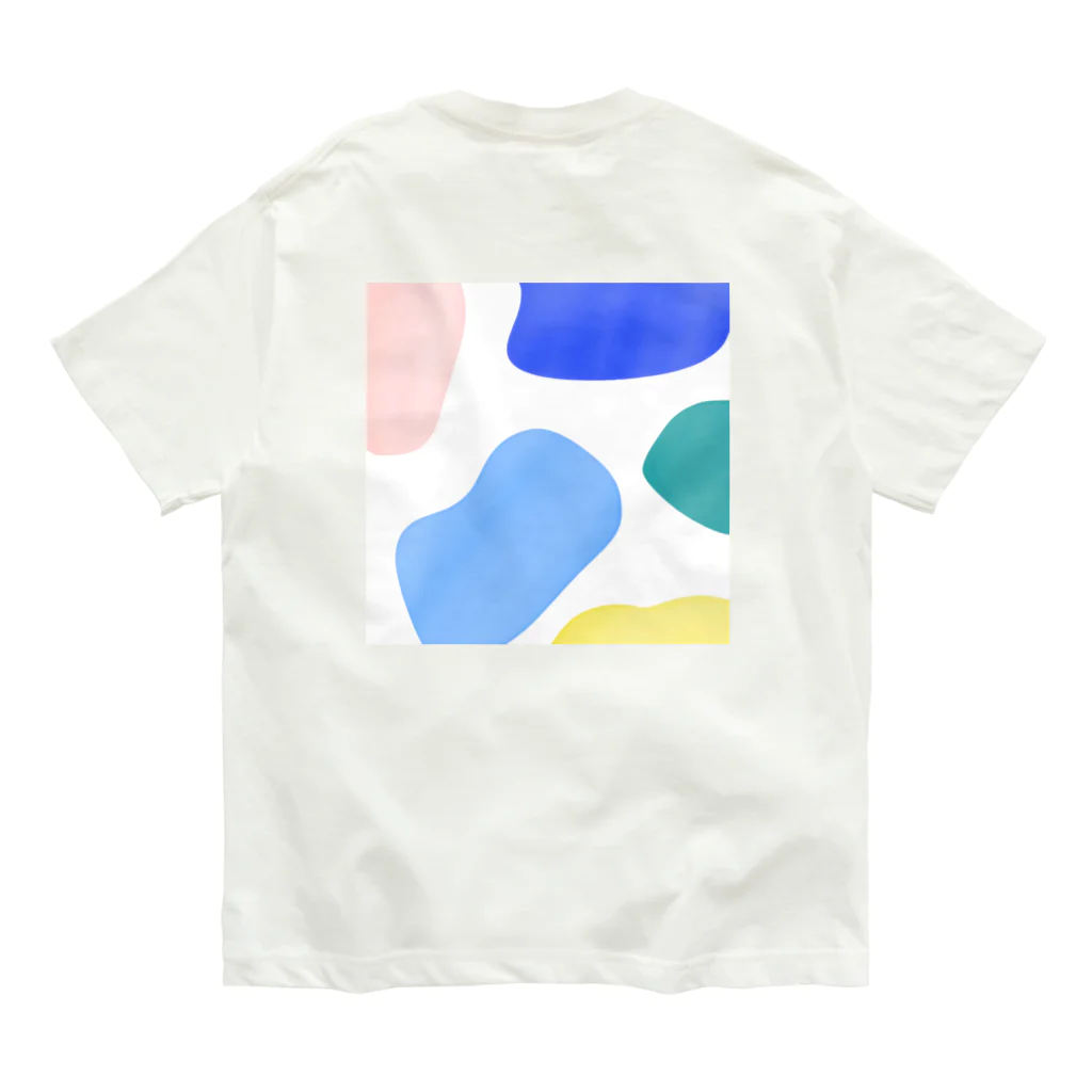 vibeのkusumi  / back print オーガニックコットンTシャツ