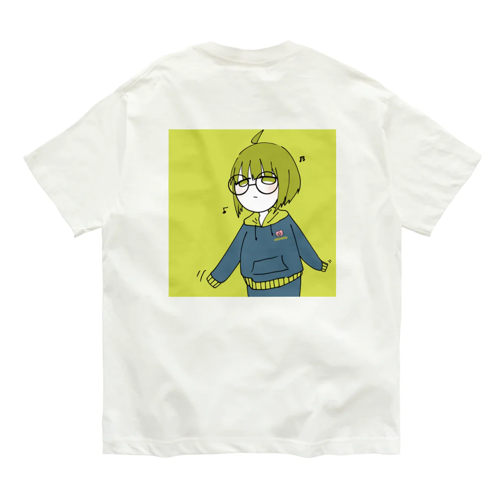 出庭 さきのそわそわ オーガニックコットンTシャツ