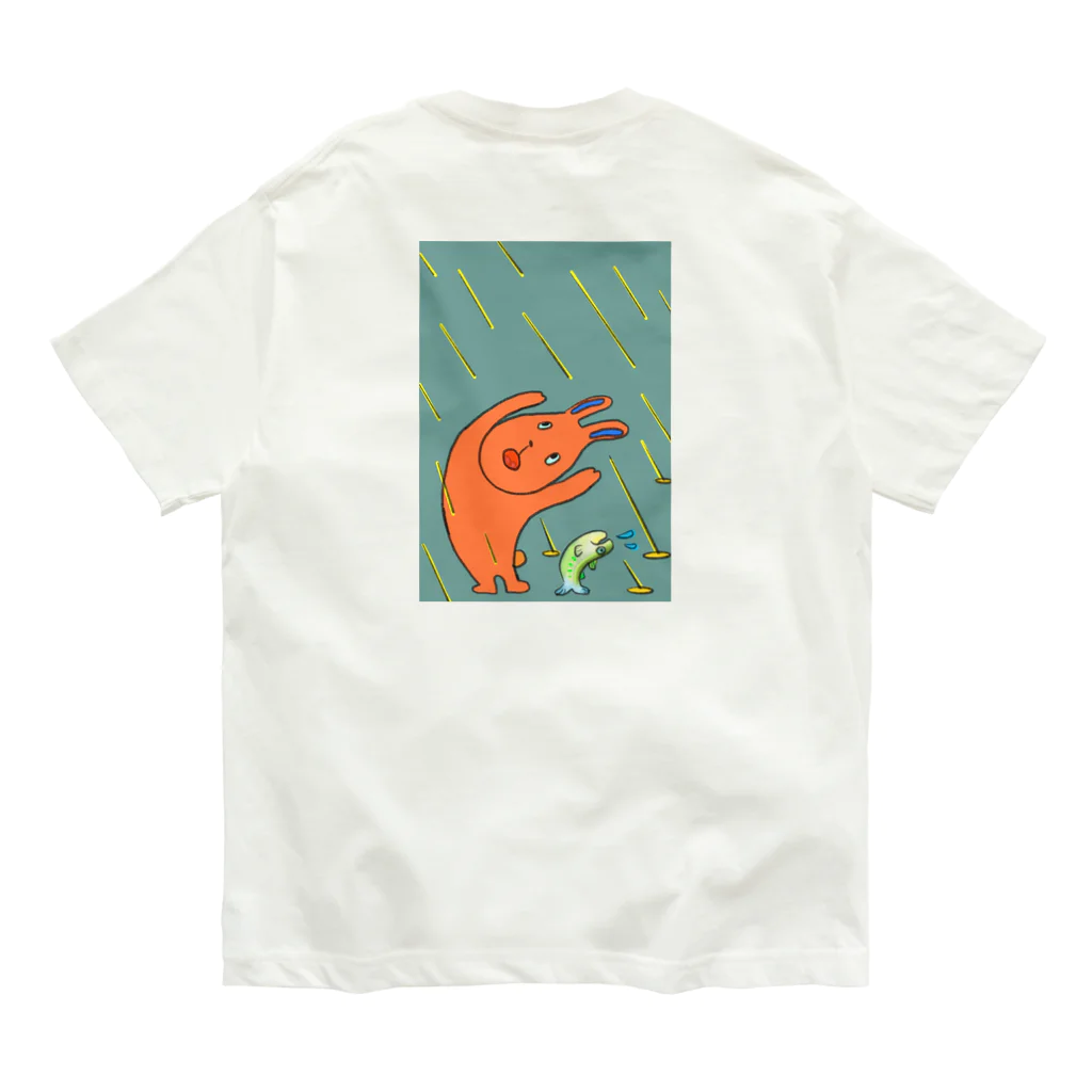 bellwoodのきゅうな雨 Organic Cotton T-Shirt