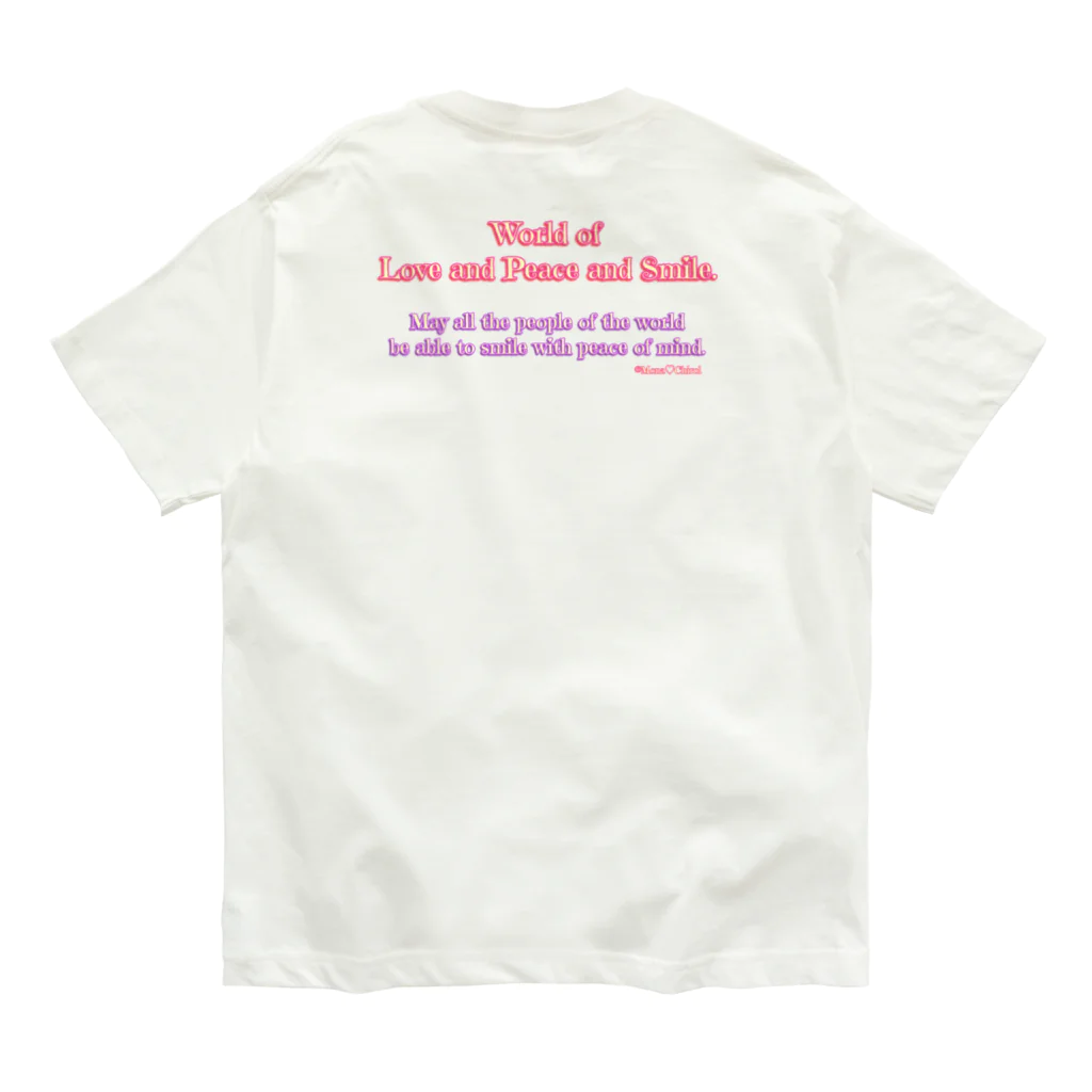 Mona♡ChirolのWorld of Love＆Peace＆SmileーPink Vol.②ー オーガニックコットンTシャツ