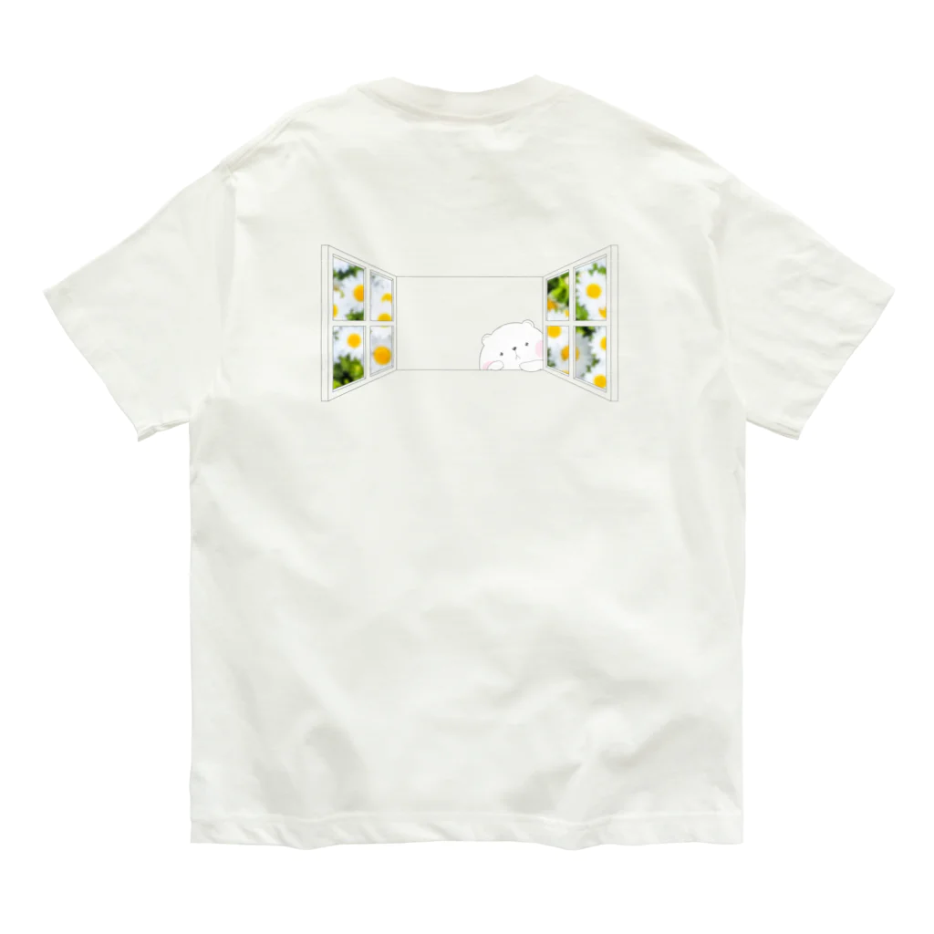 おみつ@くまこ堂🐻のノースポールに埋もれるくまこ Organic Cotton T-Shirt