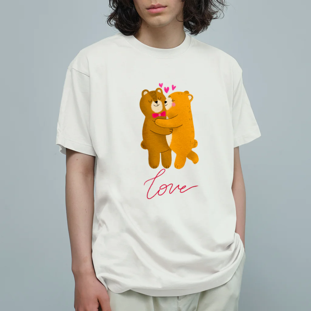 LoveAnimalのくまちゃん in LOVE Organic Cotton T-Shirt