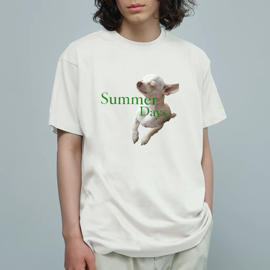 Chihuahua shopのSummer Days Chihuahua Organic Cotton T-Shirt