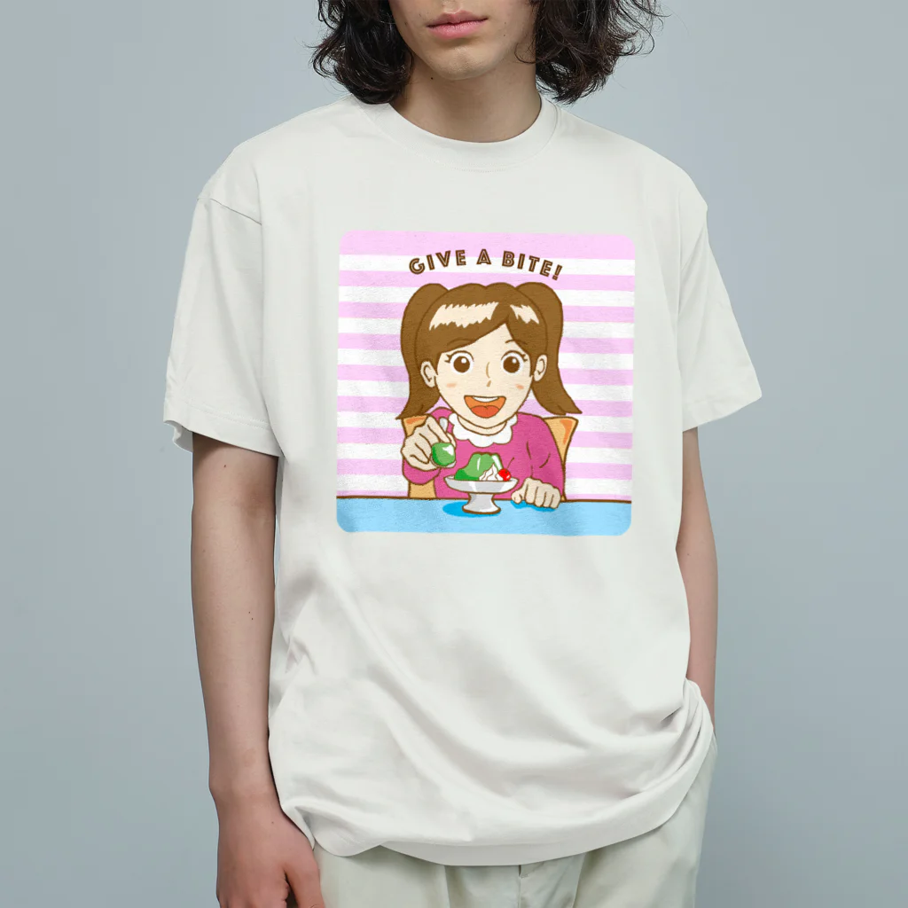 N's Creationのゼリーを食べる少女 Organic Cotton T-Shirt