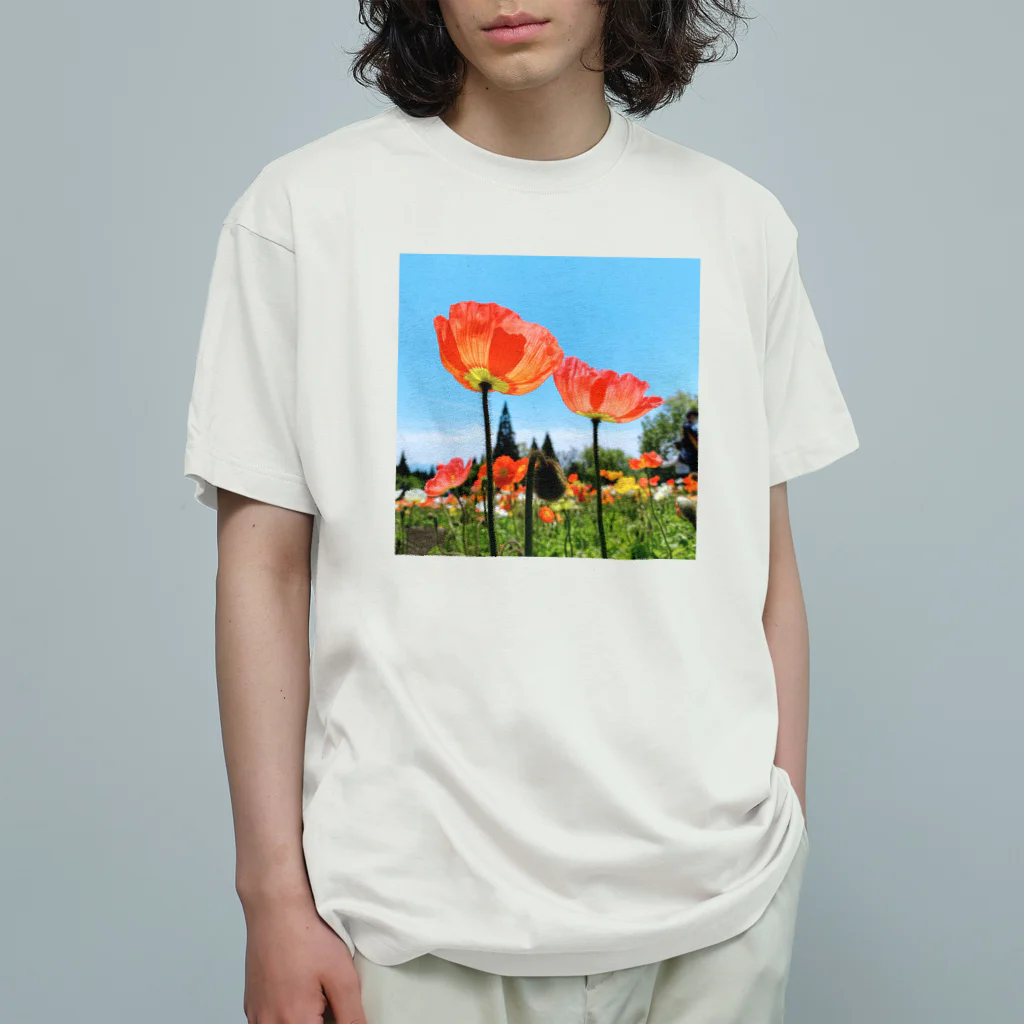 MARiNECCOのpoppy オーガニックコットンTシャツ