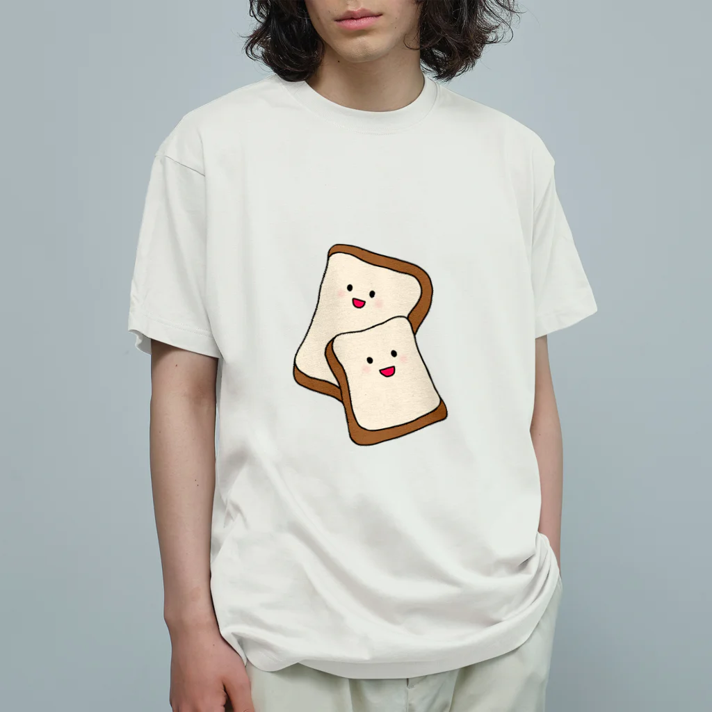 mocha_jasmine_shopの食ぱんファミリー Organic Cotton T-Shirt