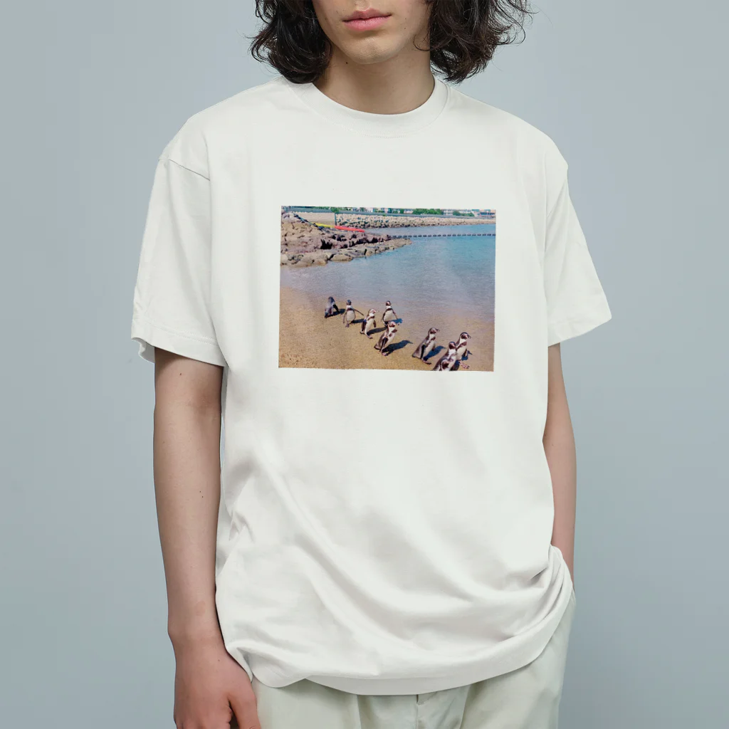 なみちゃんズ🐶のペンギンず Organic Cotton T-Shirt