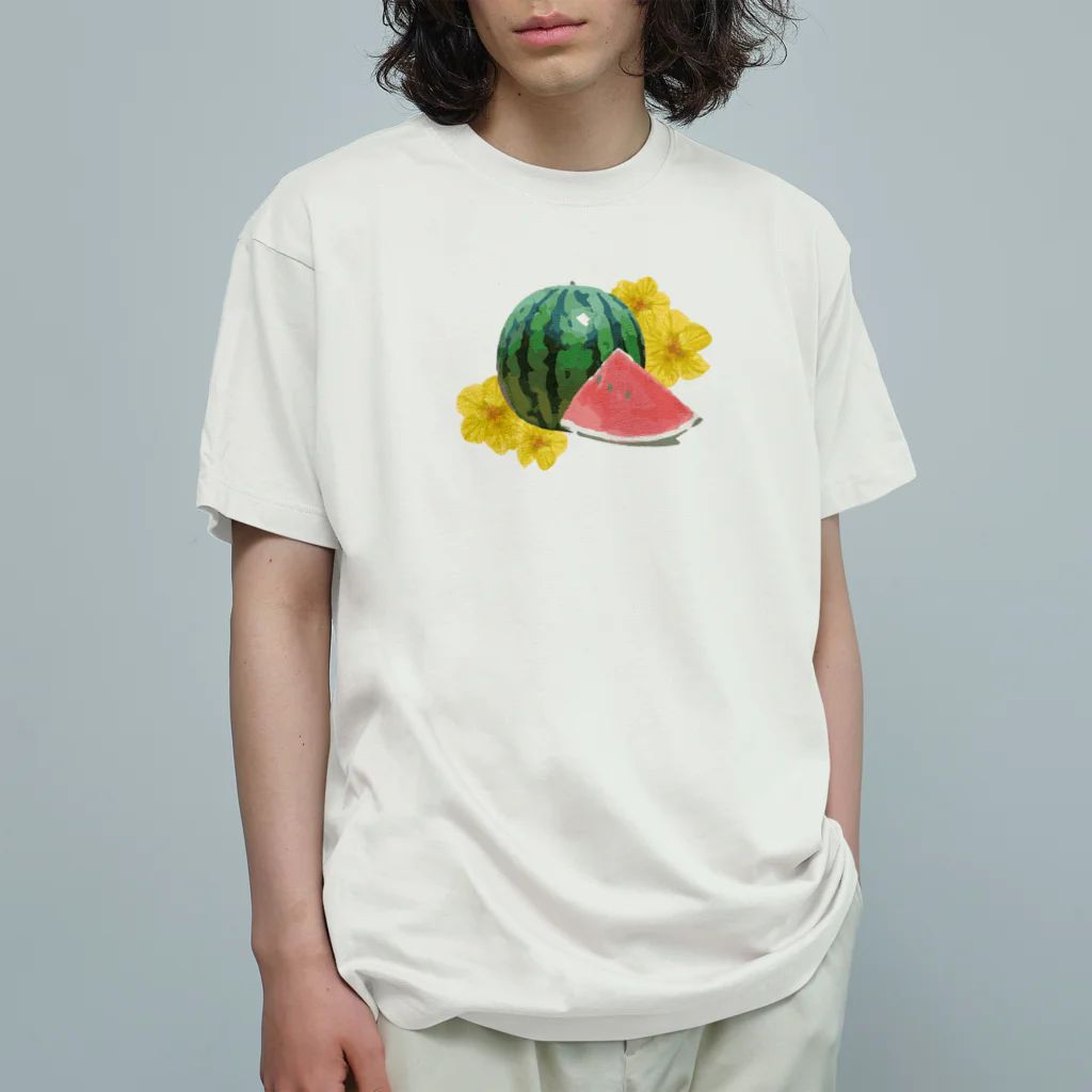 cheat omeletteのスイカの花 Organic Cotton T-Shirt