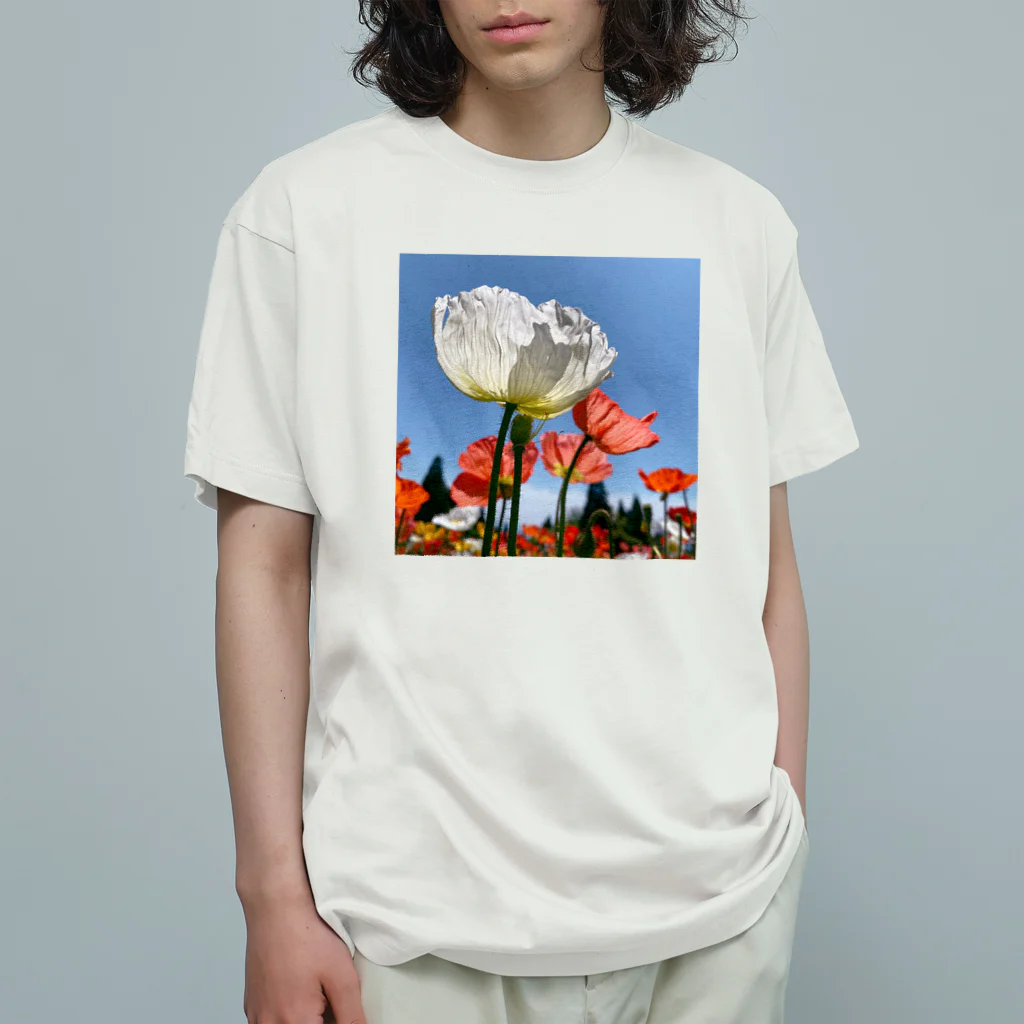 MARiNECCOのpoppy オーガニックコットンTシャツ