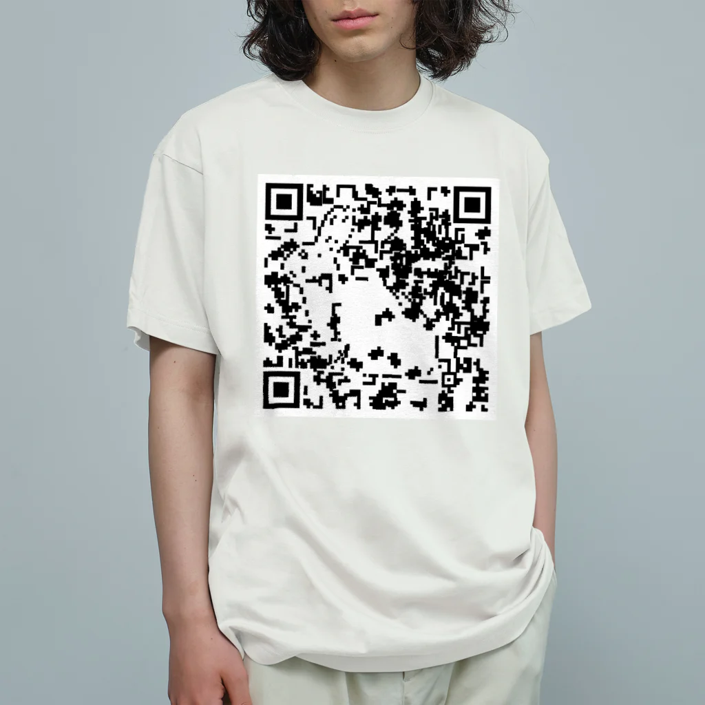 AngelRabbitsのQRうさぎ オーガニックコットンTシャツ