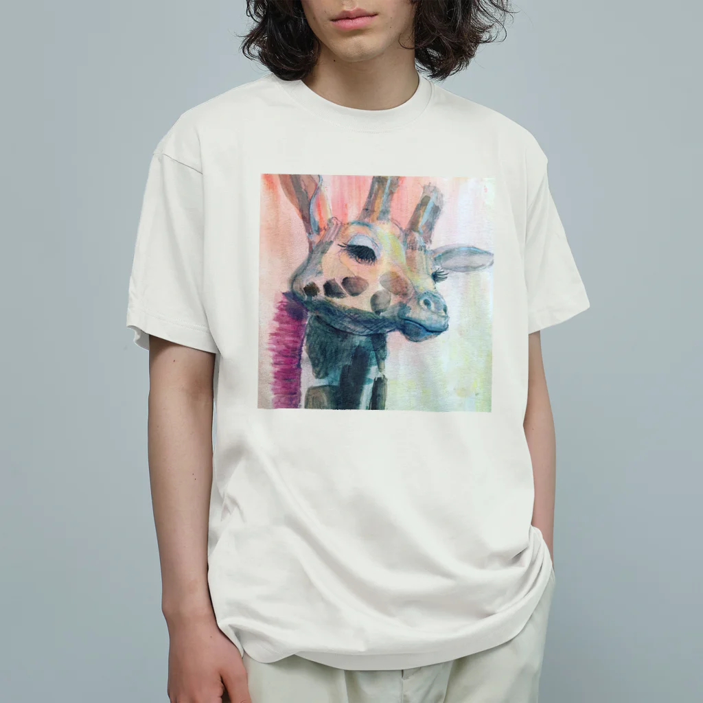 フジイハルカのユウヤケキリン Organic Cotton T-Shirt