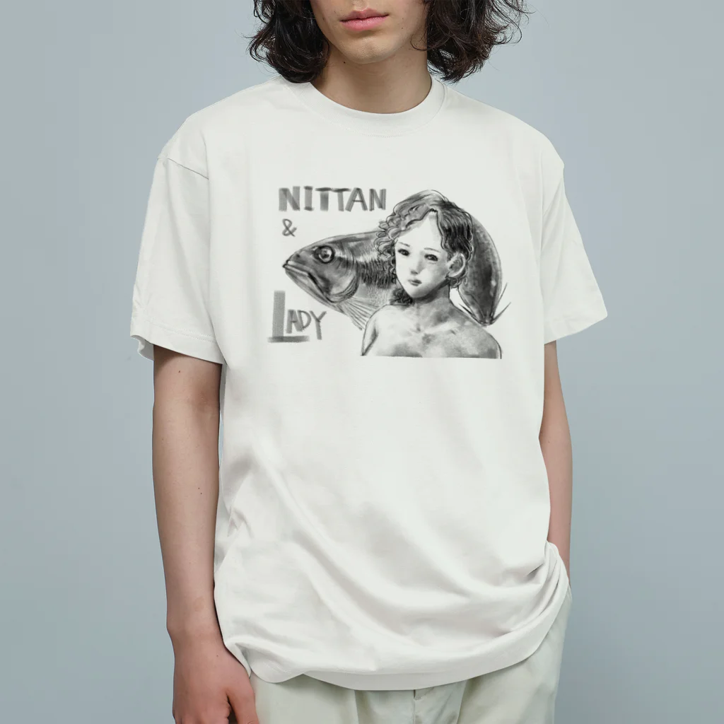 白水汰一のNITTAN&LADY Organic Cotton T-Shirt