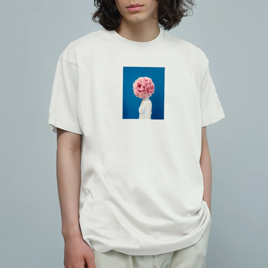 trickNFTartの芍薬 オーガニックコットンTシャツ