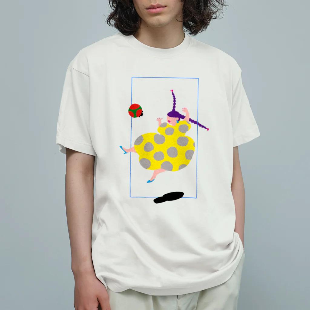fig-treeの水玉の女02 オーガニックコットンTシャツ
