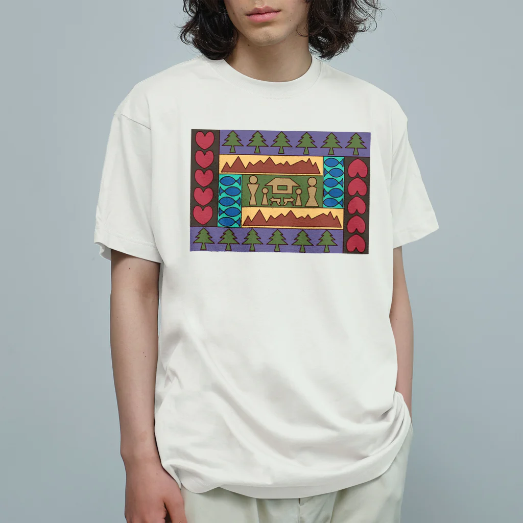 松林扶美男のVillage Vivid オーガニックコットンTシャツ