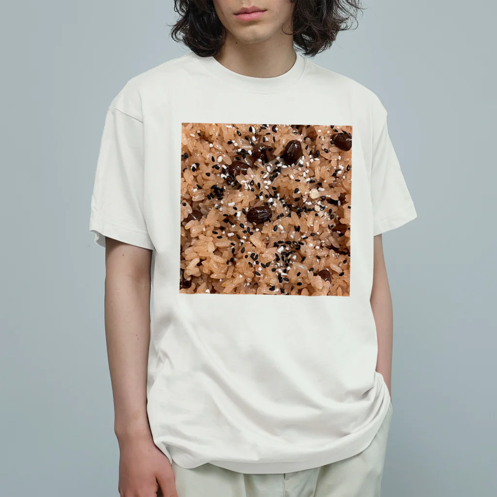 あゆのしおやきの赤飯 Organic Cotton T-Shirt