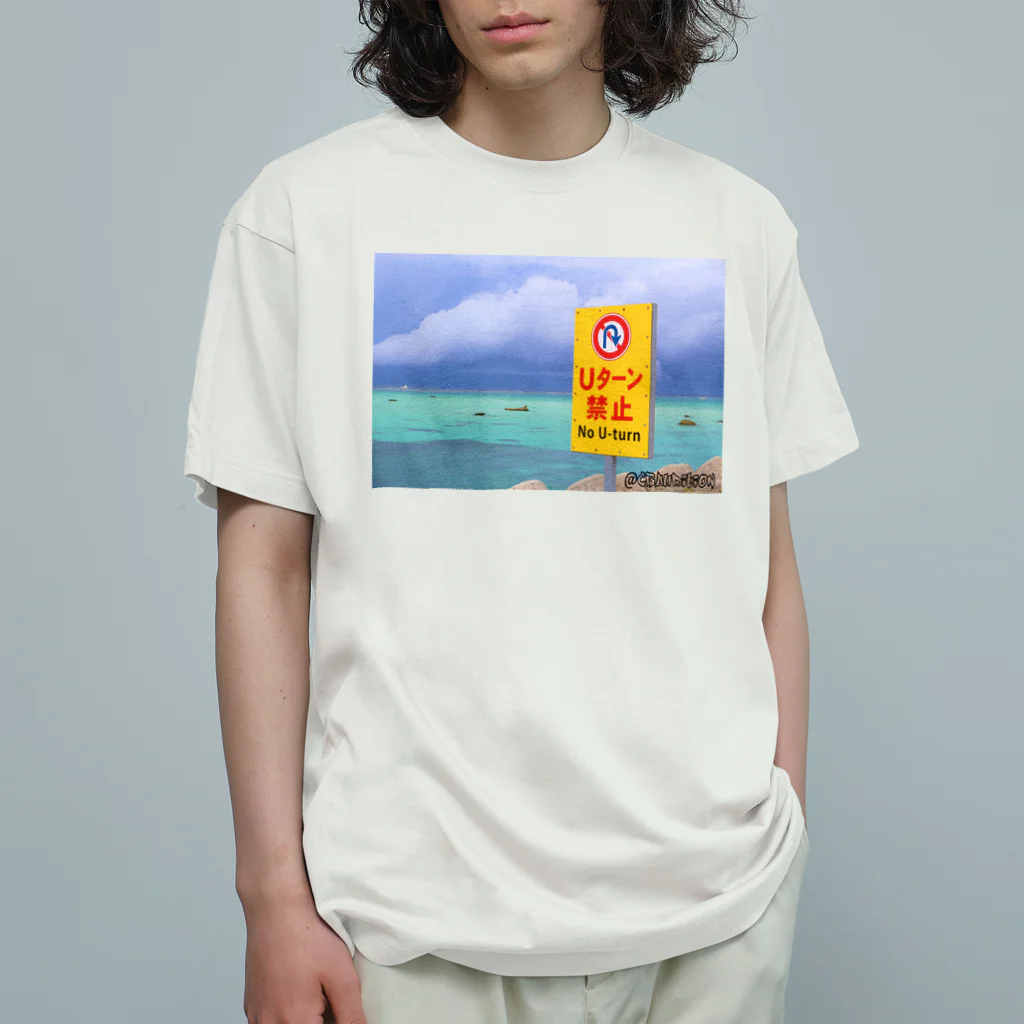 仮想世界メタバース、カジノ、暗号資産の日常のＵターン禁止 Organic Cotton T-Shirt