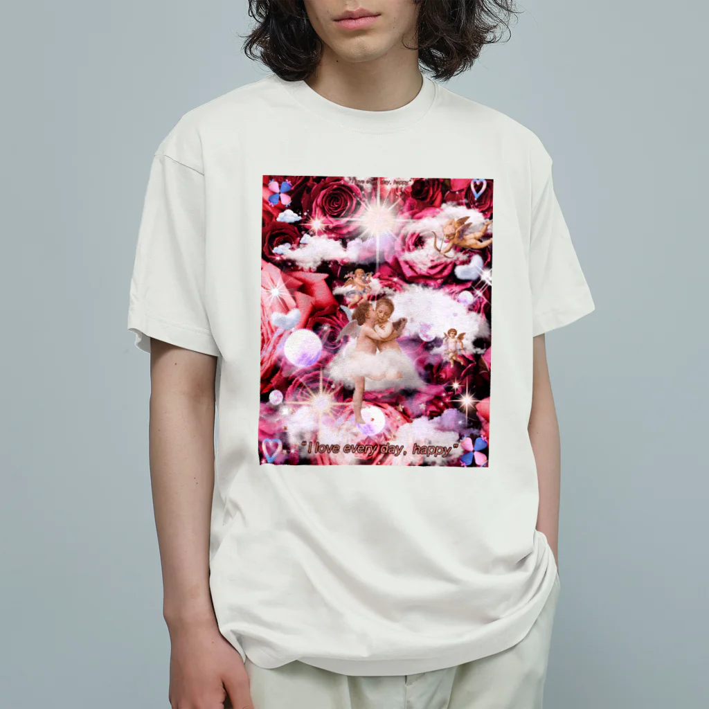 桜花-ouka-のLoveAngel オーガニックコットンTシャツ