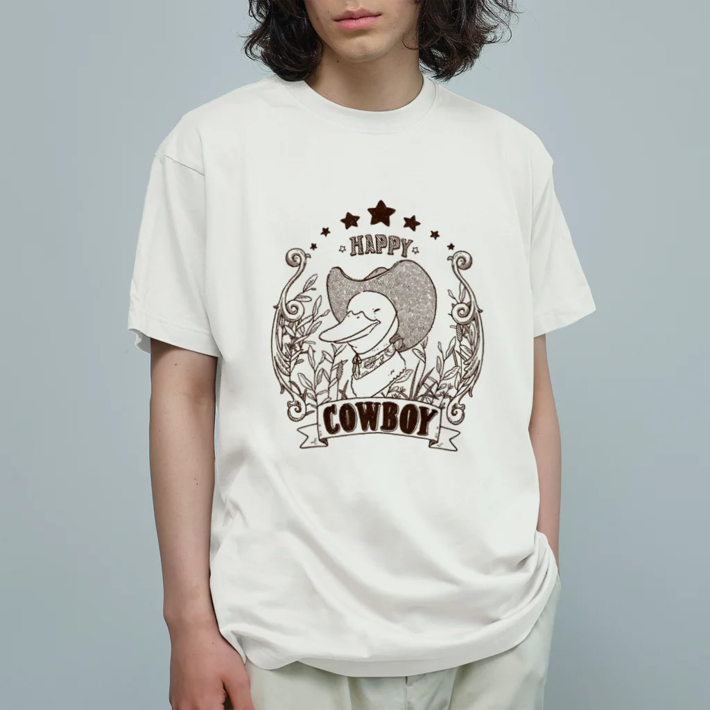 YouStoreのHappy Cowboy -classic ver- オーガニックコットンTシャツ