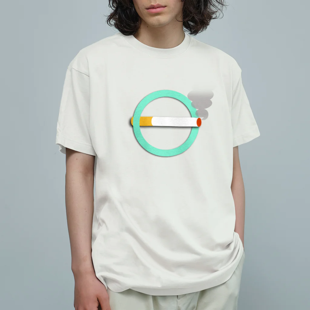 下田村の喫煙マーク Organic Cotton T-Shirt