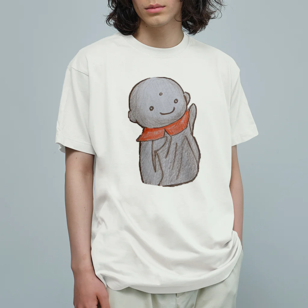 yu96のはりきりじぞうさん オーガニックコットンTシャツ