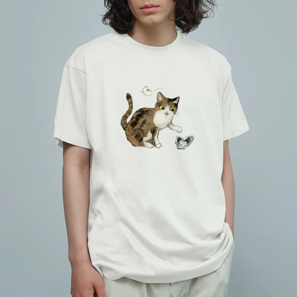 Cleavageのロゴにゃんこ Organic Cotton T-Shirt