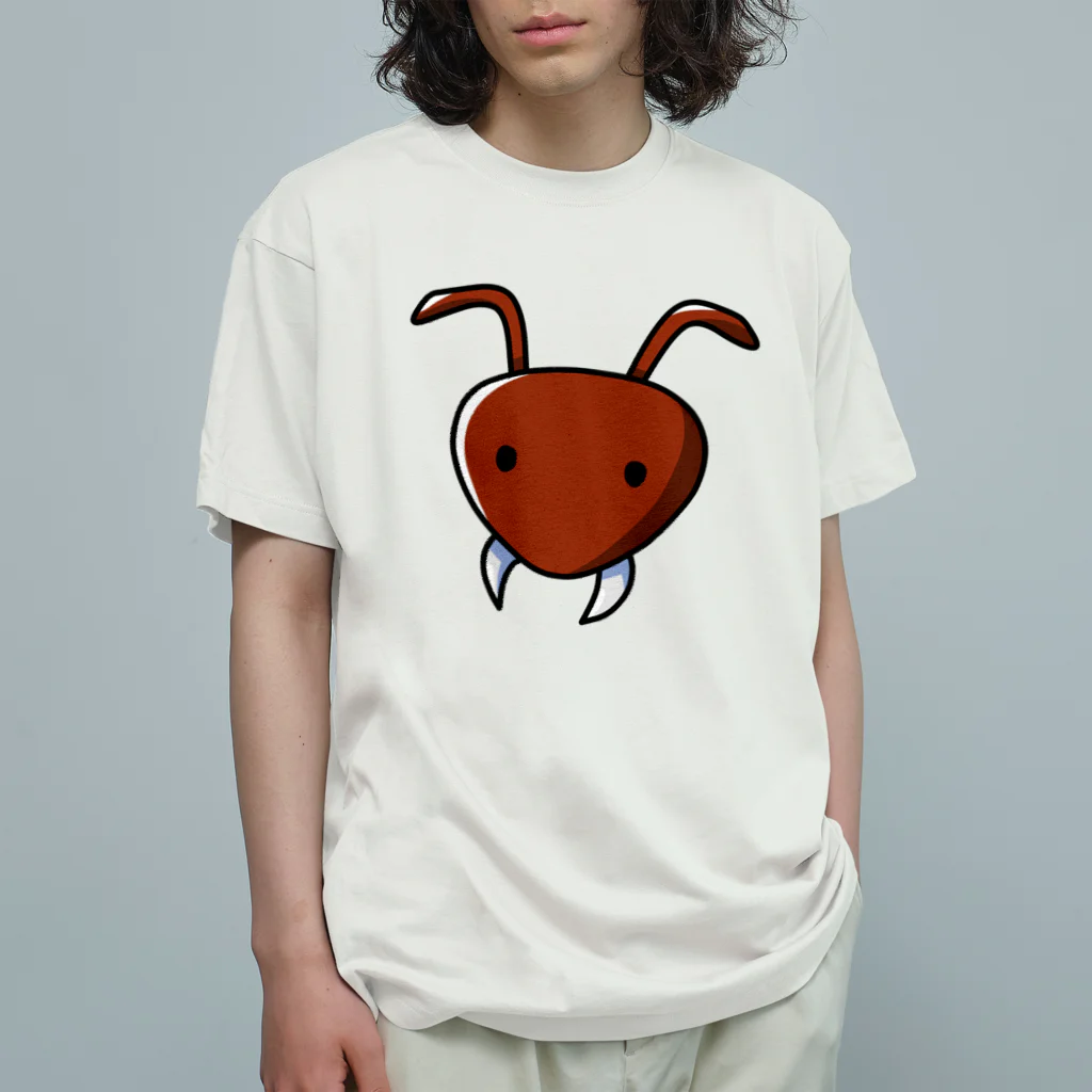 たたみありの巣穴のアリT（あかちゃ） Organic Cotton T-Shirt