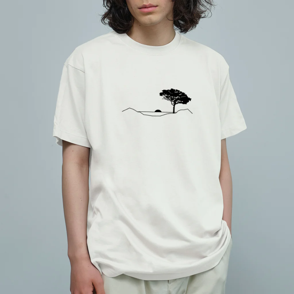 blpersonの山荘キャンプ場_文字無_01 オーガニックコットンTシャツ