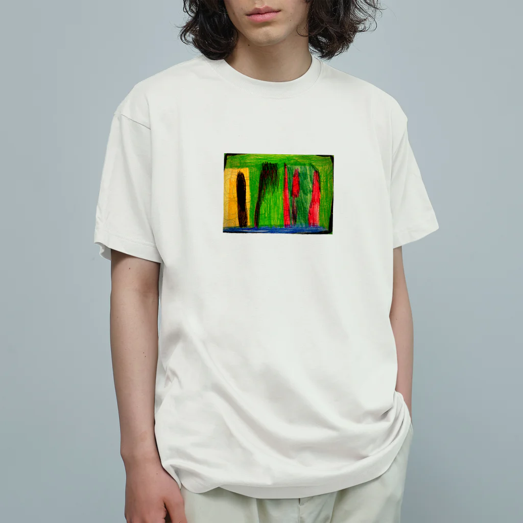 colmena-artの窓の外 オーガニックコットンTシャツ