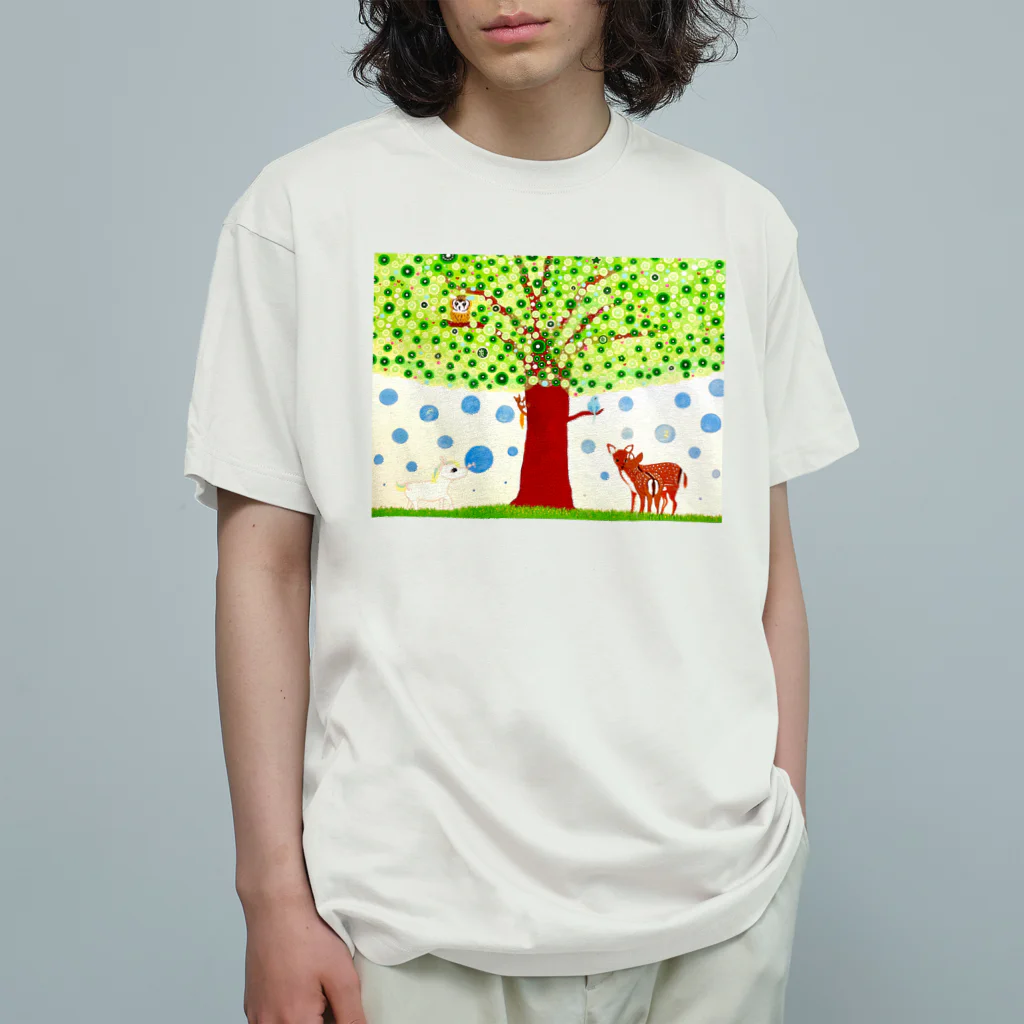 しえ*shopの希望の木　-壁紙用- Organic Cotton T-Shirt