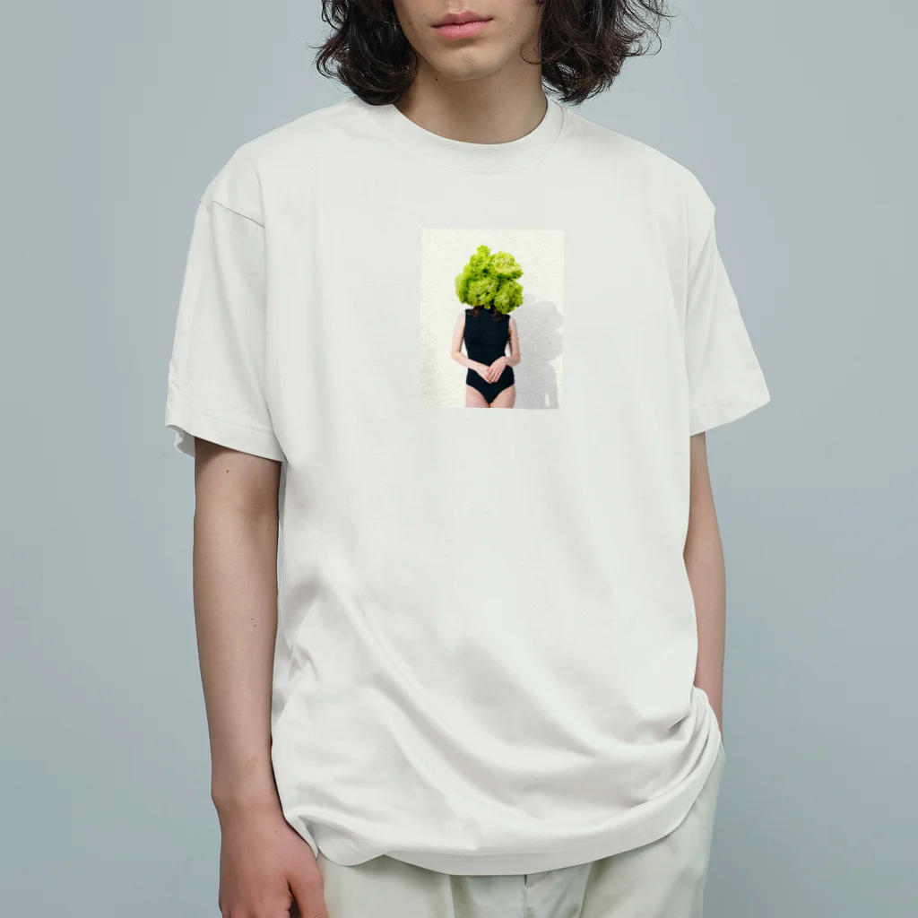 trickNFTartの土桔梗(Eustoma) オーガニックコットンTシャツ