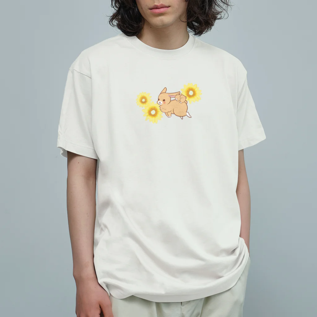 ｓｕｎａの親子うさぎジャンプｖｅｒ． オーガニックコットンTシャツ