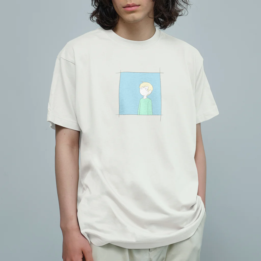 うまの空見上げる人 オーガニックコットンTシャツ