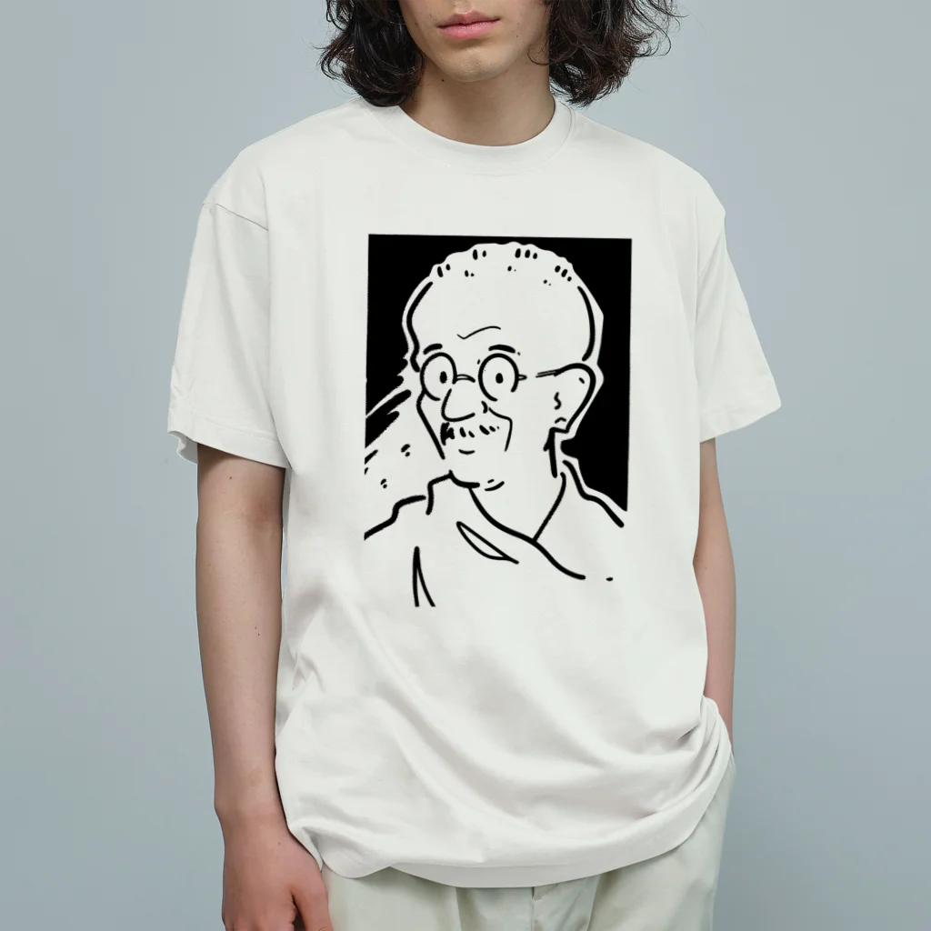 山形屋米店のマハトマ・ガンディー(Mahatma Gandhi) Organic Cotton T-Shirt