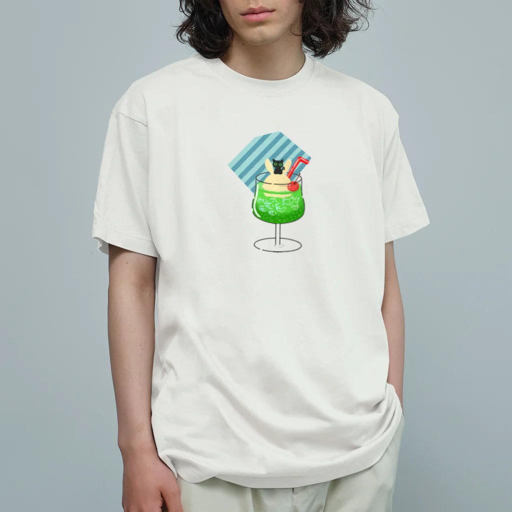 SHOP ベアたんのシュワシュワ　ウエネコさん Organic Cotton T-Shirt