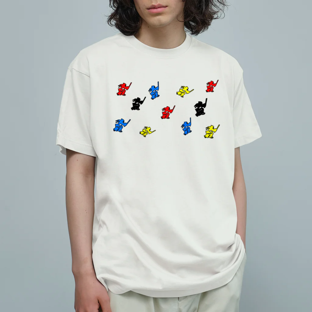 greetenの剣道めいいっぱい 剣道　カラフル オーガニックコットンTシャツ