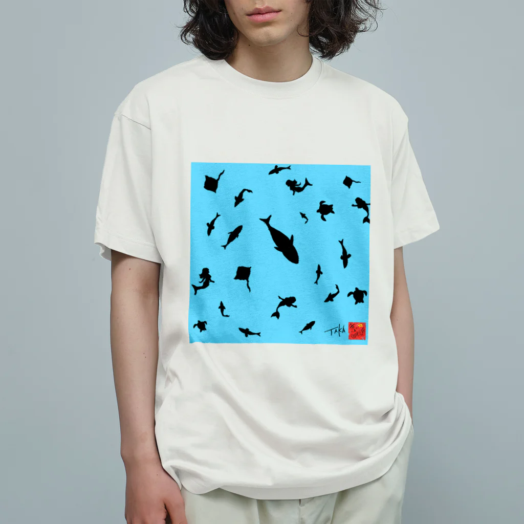 京都の魔雑貨堂の魚影 オーガニックコットンTシャツ