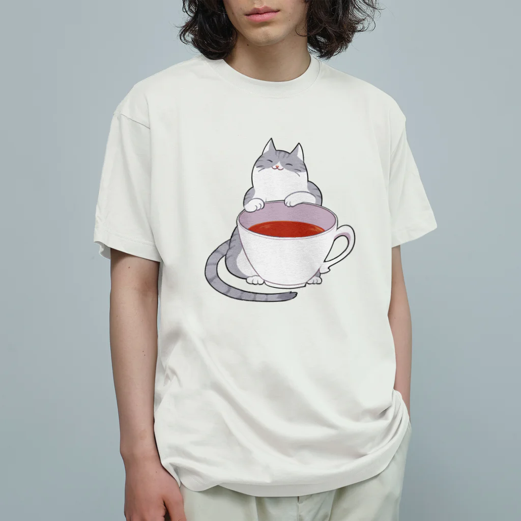 拾円均一駄菓子店のおつかれﾈｺﾁｬﾝ Organic Cotton T-Shirt