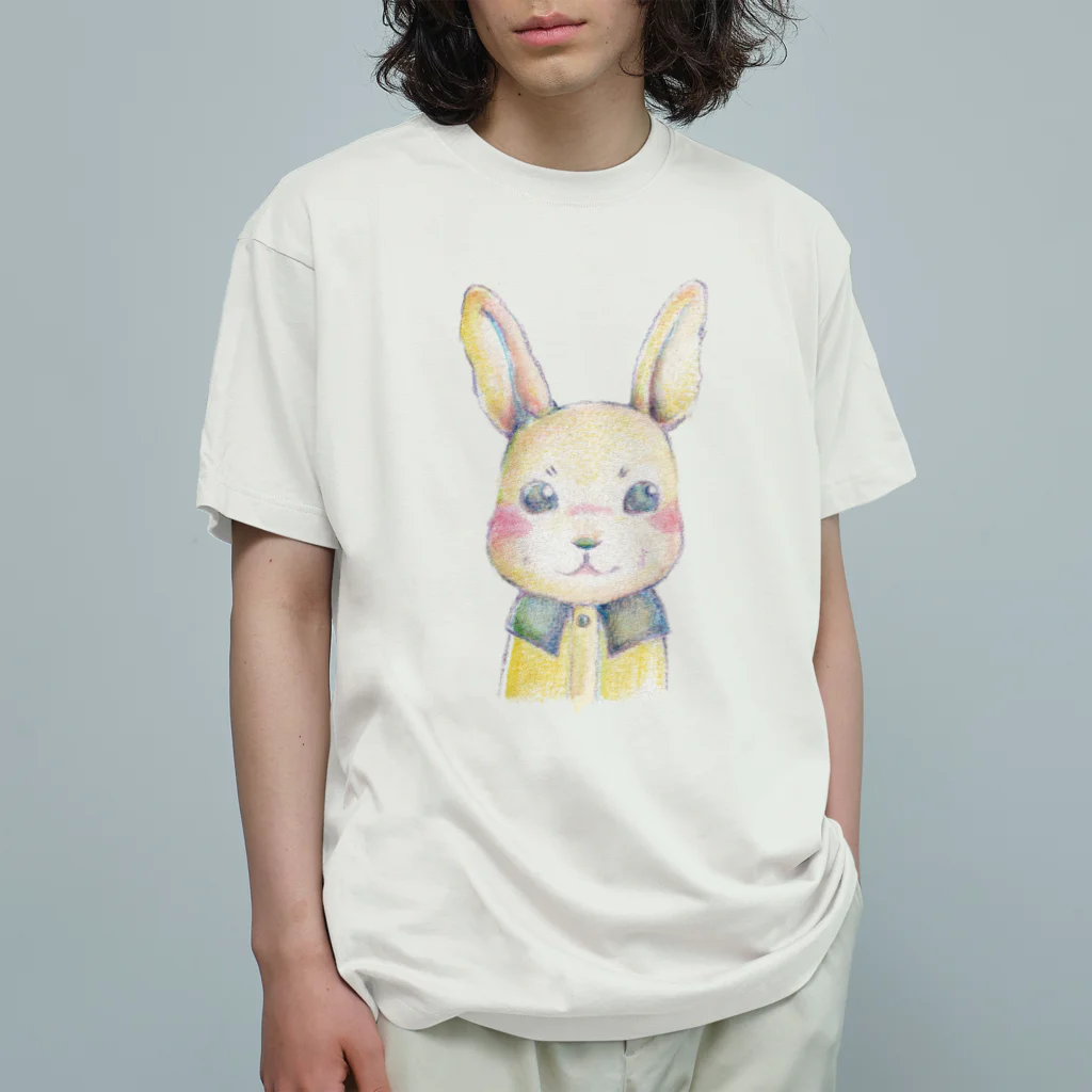 みかづき堂百貨店の立ち耳のウサギさん Organic Cotton T-Shirt