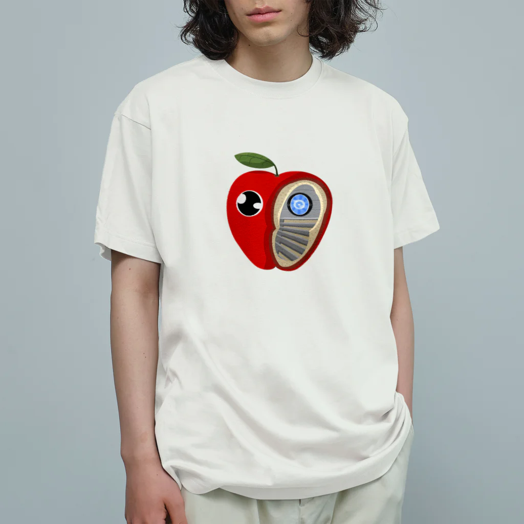 えりすん(Erisun)のフルロボ りんご Organic Cotton T-Shirt