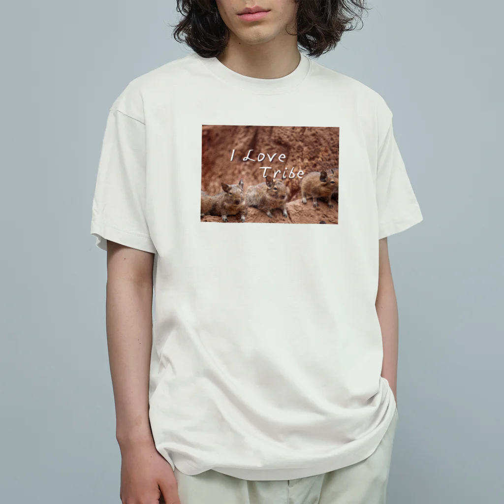 ミラくまのI LOVE Tribe オーガニックコットンTシャツ