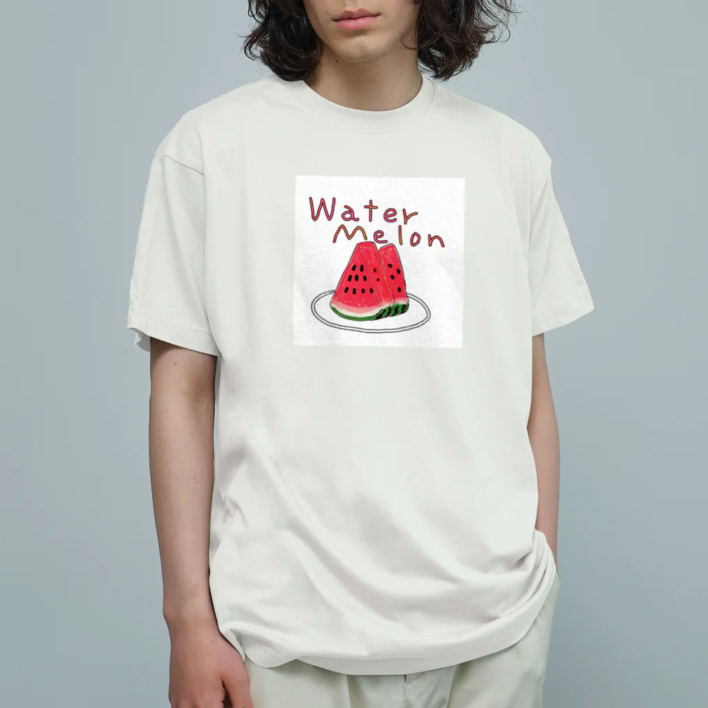 alligator7のwatermelon オーガニックコットンTシャツ