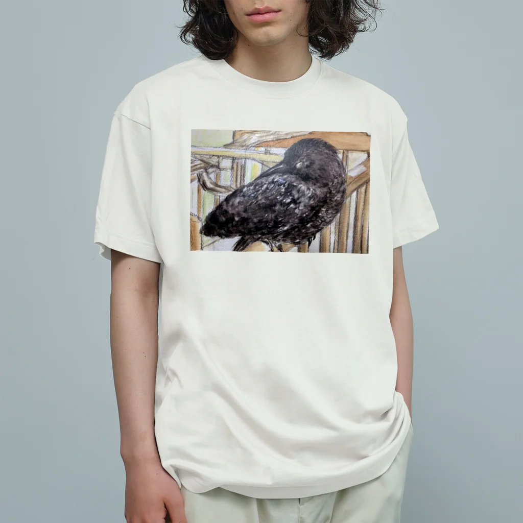 パート主婦しずかのオリジナルイラストグッズのカラスのハッピー Organic Cotton T-Shirt