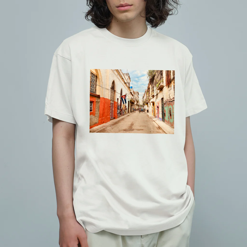 カフェもぐらの家　（リョウ）のMEMORIES of CUBA Organic Cotton T-Shirt