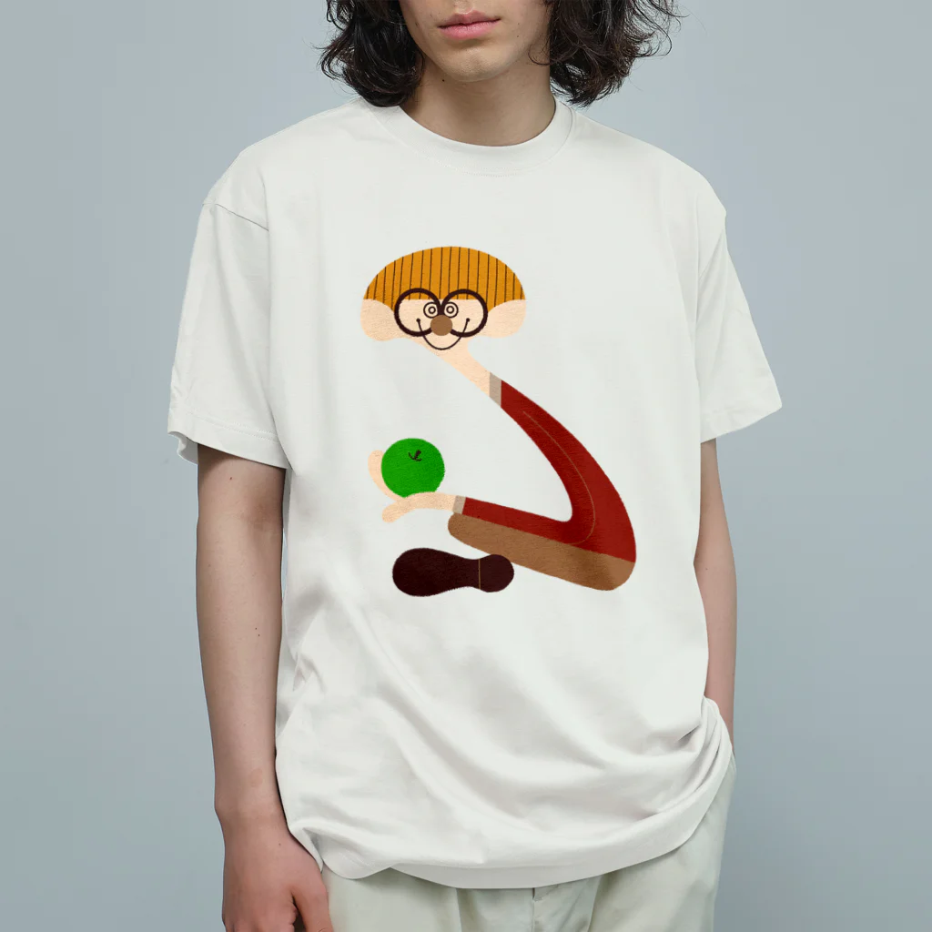 boo-banaのめがねさん Organic Cotton T-Shirt